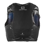 Salomon Adv Hydra Vest 4 Unisex Hydration Vest Trail running Hiking, Comfort and Stability, Quick Access to Hydration, and Simplicity, Black, S