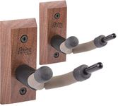 String Swing Violin Hanger Wooden Wall Mount for Home & Studio CC01V-BW2 Hardwood Black Walnut (2 Pack)