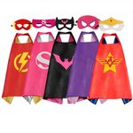 Kids Dress Up Superhero Capes Set Toys Costumes Party Favors Christmas Cosplay For Girls Boys