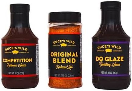 Duce's Wild Competition Start Pack, Barbecue Bundle, Includes 2 Barbecue Sauces, 1 Barbecue Rub