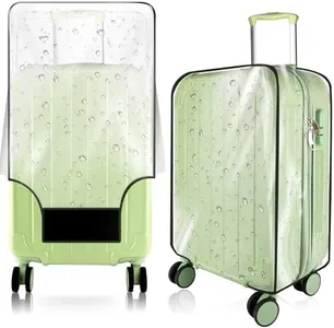 KSSZZCO Thicken Clear Luggage Cover Protector, 28" PVC Luggage Covers for Suitcase Waterproof Dustproof Anti-scratch Travel Suitcase Covers Case for Wheeled Luggage