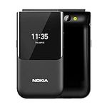 Nokia 2720, 2.8" (TA-1170) 4GB, Dual SIM, Flip Phone, GSM Unlocked, International Version, No Warranty - Black