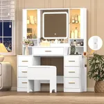 Wodeer White Makeup Vanity Desk wit