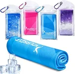 SYOURSELF Cooling Towel, Cooling Towels for Neck,40" x 12"Ice Towel for Instant Cooling Relief, Soft Breathable Chilly Towel, Perfect Yoga, Golf, Sports, Gym, Workout, Athletes Towel (1PC-Gblue)