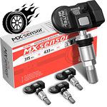 Autel TPMS MX-Sensor 2 in 1(315Mhz+433 Mhz) Press in Programmable Dual Frequency TPMS Sensor OE-Level Tire Pressure Monitoring System (Press-in, Metal Valves, Pack of 4 Sensor)