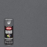 Krylon K02769007 Fusion All-In-One Spray Paint for Indoor/Outdoor Use, Metallic Dark Metal 12 Oz.