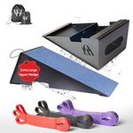 WOU Squat Wedges - Metal Slant Board for Squats, Calf Stretcher, Heel Elevated Squat Wedge, Weightlifting Squat Wedge Block, Calf Raise Block, Improve Strength Performance Mobility Balance