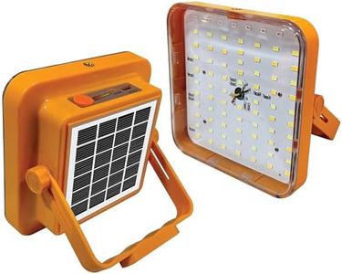 Epyz Solar Light Outdoor with 4 Modes and USB Socket for Indoor Lamp for Camping, Garden and Cellphone Emergency Charging [ 9600mAh, Warm Yellow & Cold White Light, 63LED ]