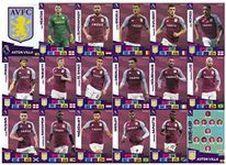 Adrenalyn XL PREMIER LEAGUE 2020/21 FULL 18 CARD BASE SET INC BADGE AND LINE UP ASTON VILLA