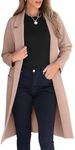 ANRABESS Women Cardigan Sweater Jackets Open Front Thick Knit Oversized Blazer Coatigan 2024 Fall Winter Long Coats Outwear Gray Light CamelSmall