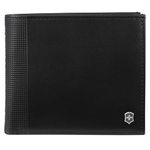 Victorinox Altius Alox, Deluxe Bi-Fold Leather Men's Wallet with RFID Protection, Black (611571)