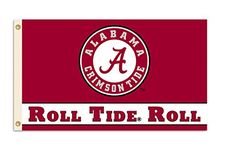 BSI NCAA Alabama Crimson Tide 3x5' "Roll Tide" Flag with Grommets