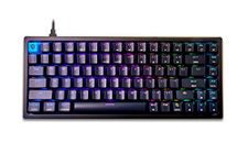 Glacier Arctic 75% Wired USB-C Mechanical Keyboard Hot Swap with Aluminum Frame and ABS Keycaps (Black)