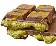 Gulluoglu Dubai Chocolate Premium Products, Dubai Chocolate Kunafeh, Dubai Chocolate Kadaif, Dubai Chocolate Baklava (7 oz - 200 g (Pack of 1), Dubai Milk Chocolate Kunafa Pistachio)