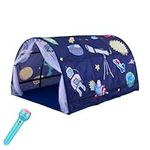 Bed Tent with Net Curtain Boys Girls Dream Canopy Tents for Toddlers 55"×39"×31" Privacy Space Portable Play Tent for Kids (spaceB)