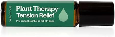 Plant Therapy Tension Relief Essential Oil Blend Pre-Diluted Roll-On 10 mL (1/3 oz) 100% Pure, Therapeutic Grade Essential Oils Diluted in Fractionated Coconut Oil
