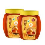 Amazon Brand - Vedaka Honey | 2 Kg | 100% Pure| No Added Sugar or Adulteration | Product of India | Pack of 2, Each 1 Kg (Previously Kitchen Cheer)