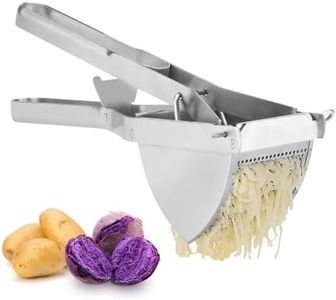 Ununpentium Potato Ricer, Heavy Duty Potato Masher and Ricer Kitchen Tool,Stainless Steel Potato Shredder for Smooth and Fluffy Mashed Potatoes, Puree, Fruit Juice