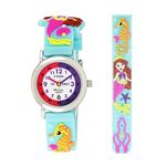 Ravel Children's Turquoise Mermaid Time Teacher Watch