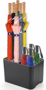 Umbrella Stand, Removable Umbrella Rack with Drip Tray, Holds 10 Umbrellas, Anti-Slip Base Umbrella Holder, Space Saving Umbrella Storage Organizer Store for Home Office Indoor