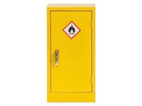 The WORKPLACE Depot Hazardous Cabinet, Dangerous Substance COSHH Storage Unit (Yellow, 700(H) x 355(W) x 305(D) mm)