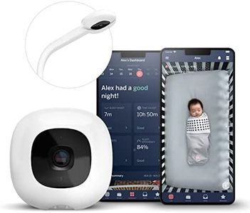 Nanit Pro Floor Stand Smart Wi-Fi Baby Monitor, Contact-Free Breathing & Sleep Tracking Monitor, 1080p HD Night Vision Camera, Baby Camera Stand, Sleep Safety Alerts, iOS and Android Compatible