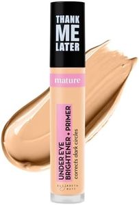 Elizabeth Mott Thank Me Later Under Eye Brightener & Primer – Hydrating Color Corrector and Concealer Primer for Dark Circles – Smooth Base for Mature Skin – Lightweight Formula, Medium Shade 5ml