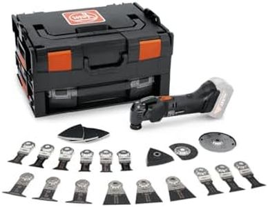 FEIN Multimaster a batería AMM 500 Plus BLACK EDITION 4.0 Ah, MultiTool para la velocidad de corte mas rapida, más de 30 accesorios para serrar en madera, metal y lijar, sin baterías y cargador