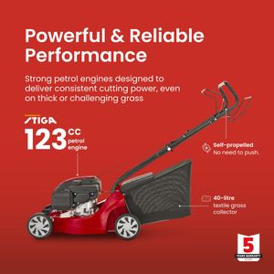 Mountfield SP41 Petrol Lawnmower – 39cm Self-Propelled Mower