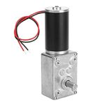 Worm Gear Motor, High Torsion Spee-d Reduce Electric Gearbox Reversible 8mm Shaft 12V(12V 10RPM)