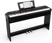 Homfan Digital Piano 88 Key Fully-Weighted,Piano Keyboard, Full-Size Electric Piano Portable Keyboard for Beginners, with Furniture Stand, Triple Pedals, Power Supply