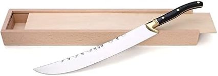 XuSha Champagne Saber Champagne Sword Wine Knife Bottle Opener Black Wood Handle with Wooden Box