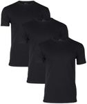 True Classic 3 Pack, Black, Men's Short Sleeve Crew Neck T-Shirt, 2X-Large