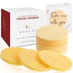 Facial Sponges - 50 Count Compressed Cellulose Face Cleansing and Exfoliating Sponges, Reusable Makeup Mask Remover, Round Face Cleaning Sponge Pads