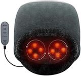 Feet Massager with Heat,Deep Shiatsu Kneading,Nonslip Removable Feetbed,Pain Relieve Foot Warmers Massager,Detachable Washable Cover for Back, Home Gift