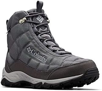 Columbia Men's Firecamp Boot Hiking Shoe, Titanium Grey Steel/Graphite, 10.5