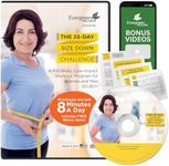 Fitness DVD for Seniors 50-80+, The 28-Day Size Down Challenge Features Full Body Workout, Low Impact Exercise Videos To Improve Strength, Flexibility, Balance - Helping You Lose a Size in 28 Days