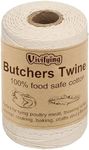 Vivifying Butchers Twine, 656 Feet 3Ply Food Safe Cotton Bakers Twine String for Tying Meat, Making Sausage, Trussing Turkey, Roasting, Cooking and Packing(Beige)