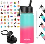 Kids Water Bottle with Straw,16oz B