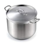 Cooks Standard Stainless Steel Stockpots, 30 Quart Professional Grade Stock Pot with Lid, Silver