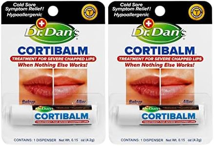 Dr. Dan's Cortibalm-2 Pack- for Dry Cracked Lips - Healing Lip Balm for Severely Chapped Lips - Designed for Men, Women and Children