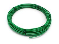 25 Feet (7.5 Meter) - Insulated Solid Copper THHN/THWN Wire - 10 AWG, Wire is Made in The USA, Residential, Commerical, Industrial, Grounding, Electrical Rated for 600 Volts - in Green