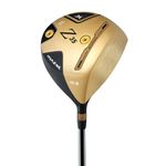 MAZEL Titanium Golf Driver for Men,Right Handed,460CC (Graphite(Golden Head II), Stiff (S), 10.5, Degrees, Right)