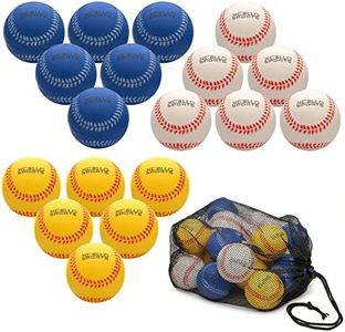 Xcello Sports 9" Foam Baseballs Asst. Colors (Pack of 18)