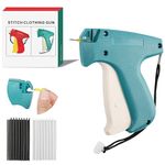 Stitch Gun,Micro Stitch Gun for Clothes,Fine Stitch Tool Mini Stitch Gun for Clothes Mending Quilting Stitch Tag Gun with2 Needle, 1500 Black & 1500 White Micro Fasteners (Green)