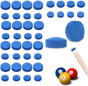 15PCS Billiard Pool Cue Tips Pool Cue Tips Replacement Kit 10mm 12mm 13mm Replacement Tips for Pool Cues and Snooker Billiard (15 Pack)