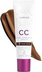 Lumene Color Correcting CC Cream - Lightweight Foundation - Medium Coverage - Redness Reducing Face Makeup for Glowing Complexion - Vegan Formula + Suitable for All Skin Types - Deep Rich (1 fl oz)