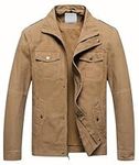 Pursky Men's Military Jacket Casual