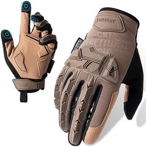 OneTigris Motorcycle Gloves, Gloves for Men with Soft Palm Pads, Touchscreen Gloves for Motorcycle Riding, Paintball, Cycling, Work, Hiking, Camping, and Climbing