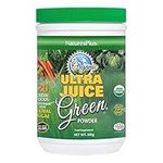 NaturesPlus Ultra Juice Green Powder - Organic Superfoods, Probiotics, Herbs, Spirulina, Chlorella, Chlorophyll - Gluten Free - 300g Powder